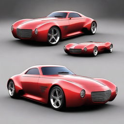 Create a custom hypercar that is a fusion of a 1937 Chevy Coupe and a Camaro