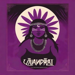 Create a book cover featuring an image of Yuruparí, an indigenous mythological figure