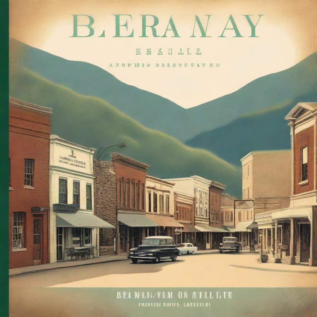 A book cover featuring a vintage image of a small town nestled in the mountains