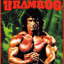 Portada de la película Rambo mostrando a Rambo de cuerpo completo