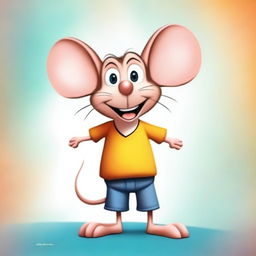 Create a Pixar-style image of a mouse character named 'El Raton de los dientes'