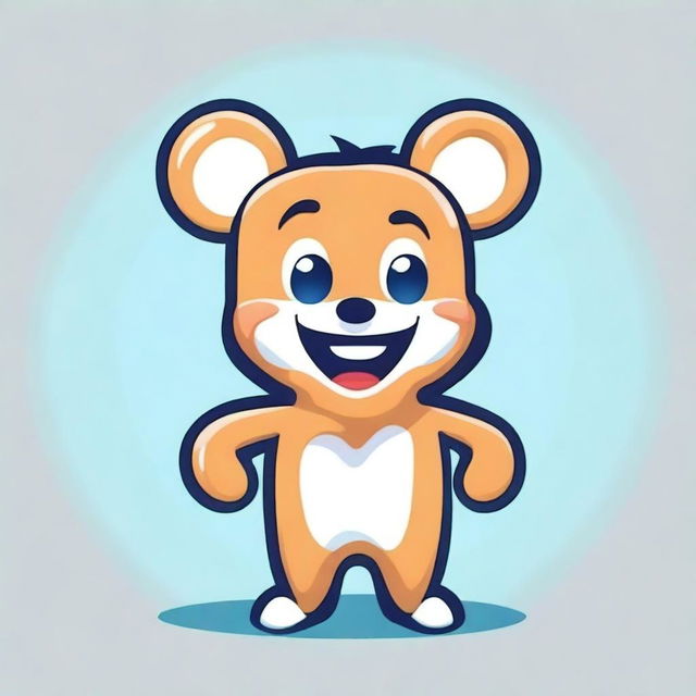 Create a 2D mascot character for React Rater, holding a tooth