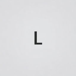 Create a simple, clean, and modern logo featuring the letter 'L'