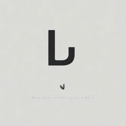 Create a simple, clean, and modern logo featuring the letter 'L'