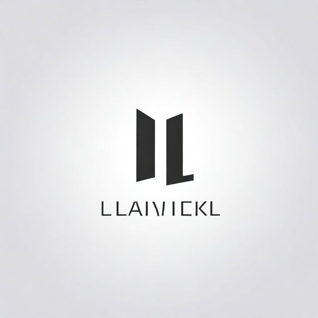 Create a simple, clean, and modern logo featuring the letter 'L'