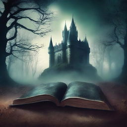 Create a book cover for a fantasy and suspense novel