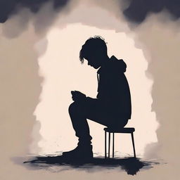 Create a book cover for a novel about the life of a teenager dealing with mental health issues