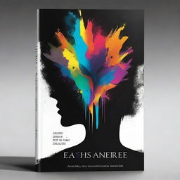 Create a book cover featuring a broken person emitting a small, colorful light from within