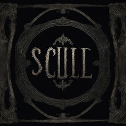 A gothic and intricate text box banner for a souls-like game, featuring the title 'Game Title' prominently.