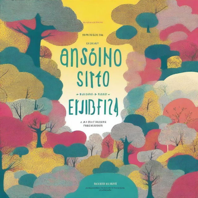 Crie uma capa de livro sobre ansiedade, incluindo um texto que destaque o tema