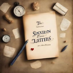 A cover for a novel titled 'The Sixteen Love Letters'