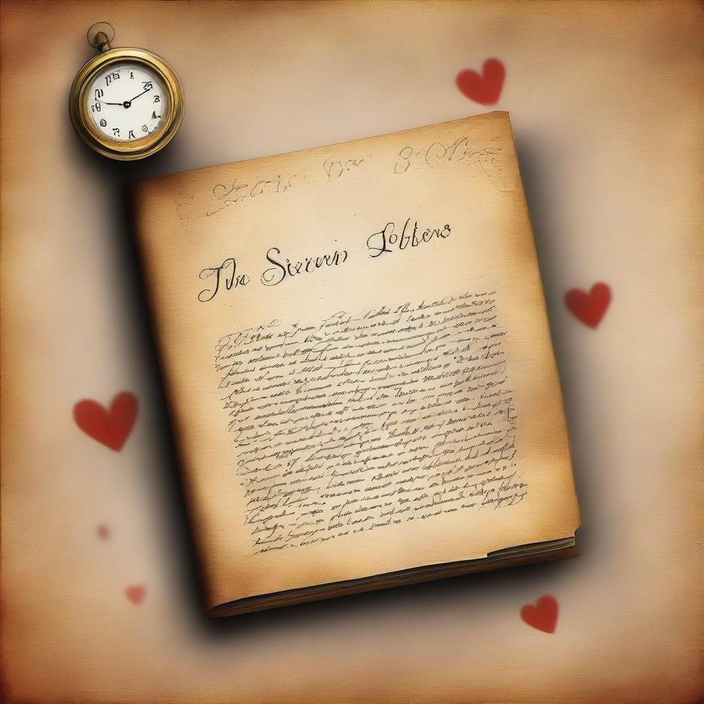 A cover for a novel titled 'The Sixteen Love Letters'