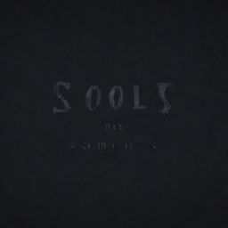 A souls-like game text box banner with the title 'Game Title' embedded, featuring gothic and dark aesthetic.