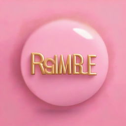 Create a book cover with the words 'Remember When' in gold bubble writing on a pink background