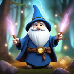 A powerful wizard gnome with electric powers