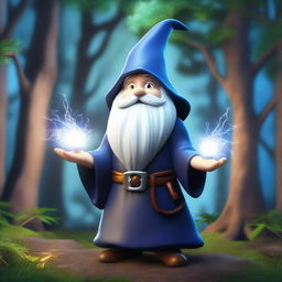 A powerful wizard gnome with electric powers