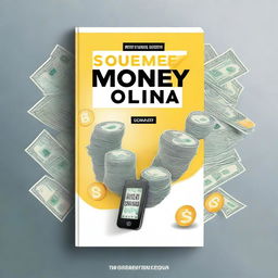 Create an ebook cover titled 'How to Make Money Online This Month with Your Smartphone'