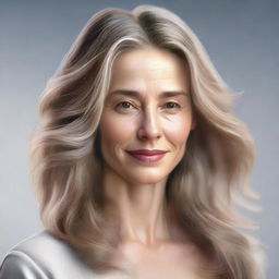 A detailed and realistic portrait of a woman