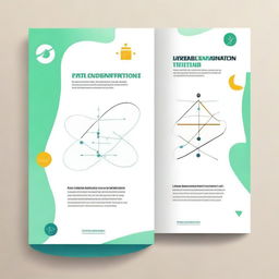 Design a front page for a book titled 'Algebraic Expression Interpretation of Pair of Linear Equations in Two Variables'