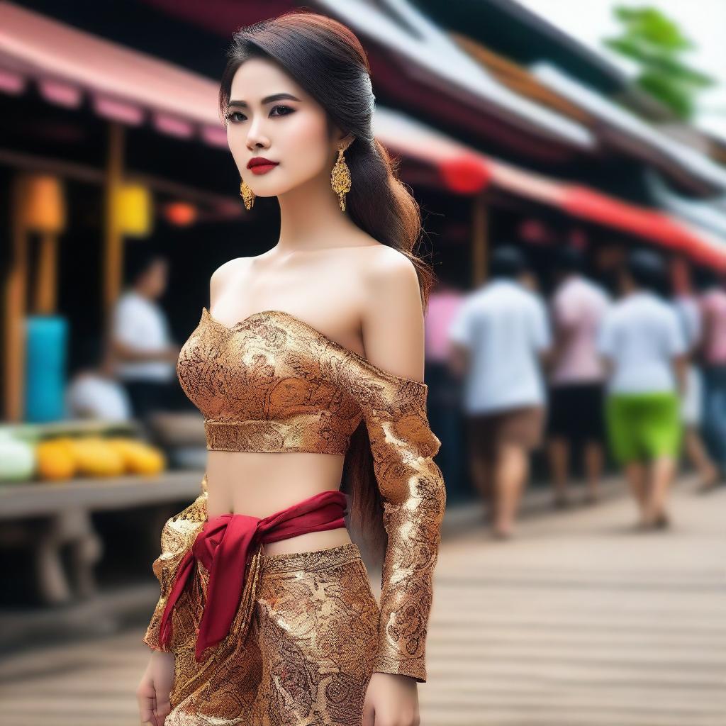 Create an image of a sexy Thai woman