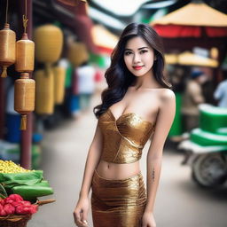 Create an image of a sexy Thai woman