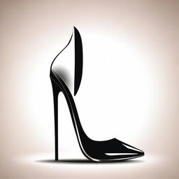 A classy and elegant illustration of high heels showing legs