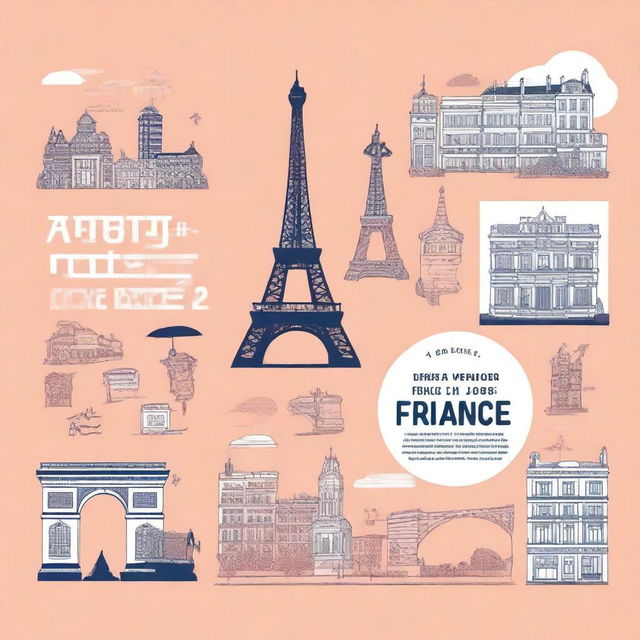 A book cover for a book titled 'Dream Jobs in France: English Speakers' Full Guide'