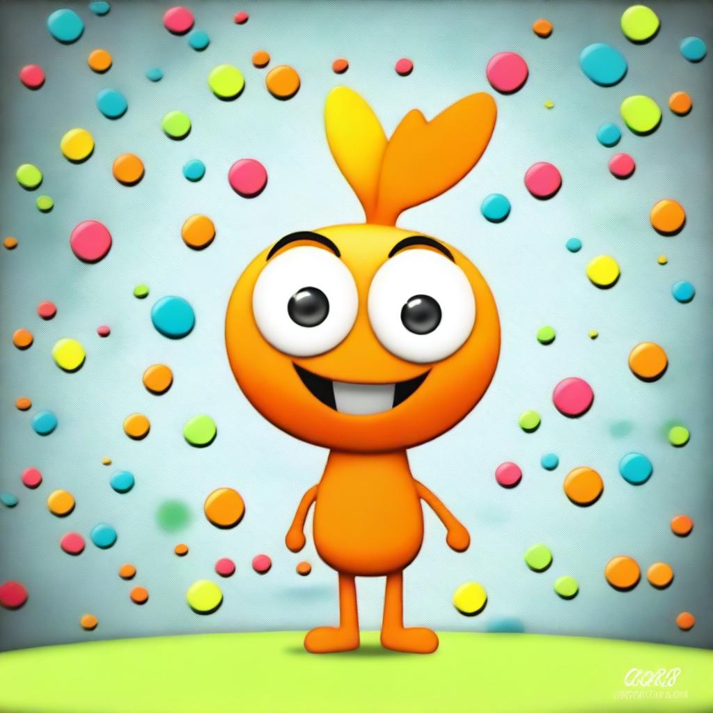 Create an image of a quirky and fun character named Spof