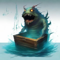 Create an image of a sunken chest monster named Becca