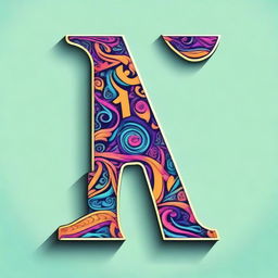 Generate an image featuring the letter 'N' in a creative and artistic style