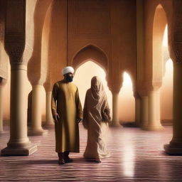 A Muslim woman travels back in time and encounters a man who she has always seen in her dreams