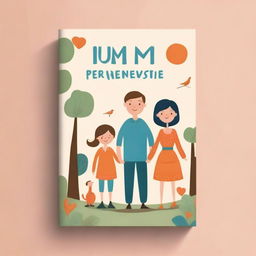 A book cover design for a book titled 'Um Presente para os Pais'