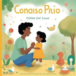 Uma capa de livro ilustrando o tema 'Como ser Pai'