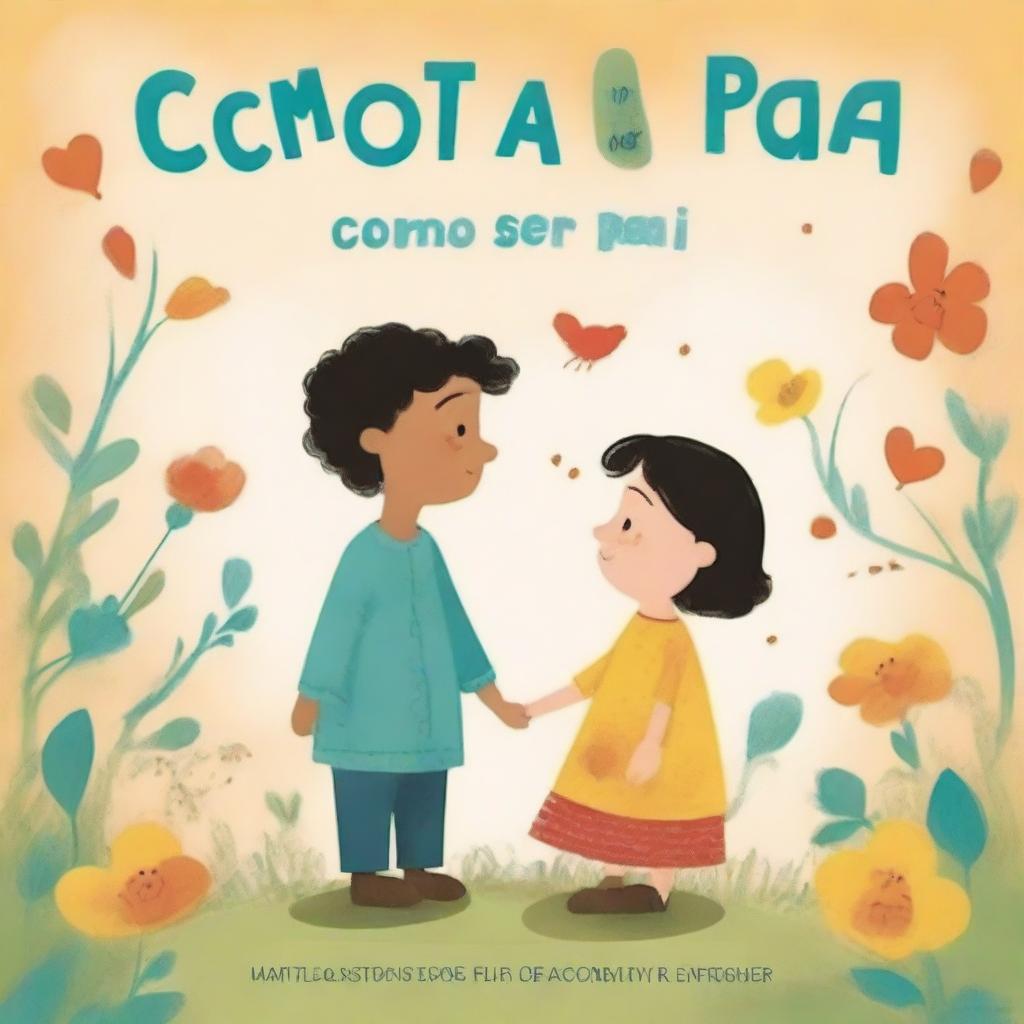 Uma capa de livro ilustrando o tema 'Como ser Pai'