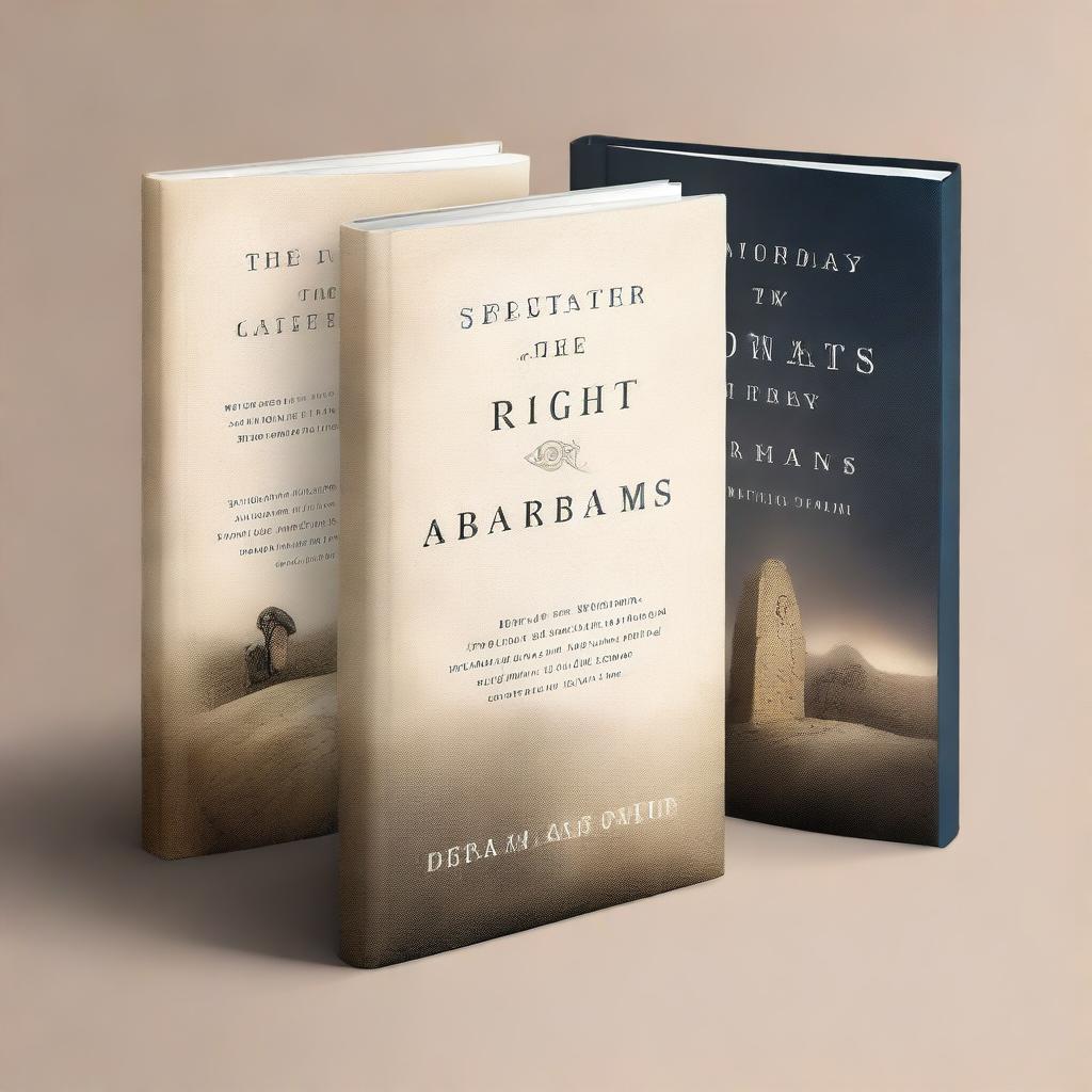 Create a book cover titled 'The Right Way: Our Father Abraham's Grave'