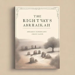 Create a book cover titled 'The Right Way: Our Father Abraham's Grave'