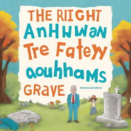 Create a book cover titled 'The Right Way: Our Father Abraham's Grave'