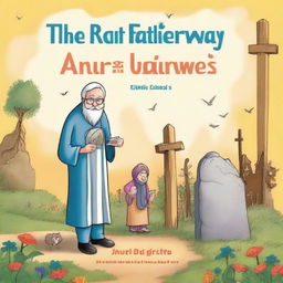 Create a book cover titled 'The Right Way: Our Father Abraham's Grave'