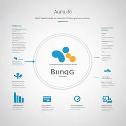 An informative and compelling illustration showcasing the distinctive benefits and powerful features of Bing, the web search engine by Microsoft