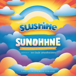 Create a book cover with the title 'Sunshine in the Storm: Navigating Life's Challenges with a Positive Mindset'