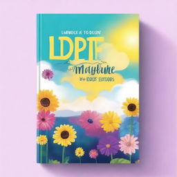 Create an inspiring and bright book cover that embodies positivity in dark times