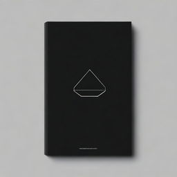 Create a minimalist black book cover