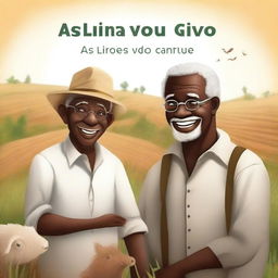 Create a book cover for 'As Lições do Vovô' by Elliana Garcia