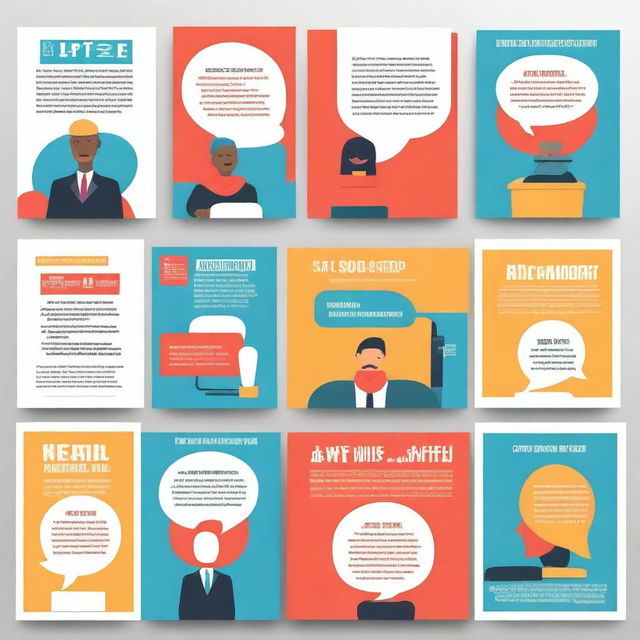 Create vibrant debate posters featuring lively colors, engaging fonts, and dynamic visuals