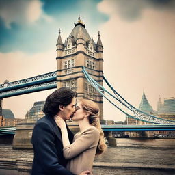 Create a creative book cover for a beautiful romantic love story featuring Adam Driver and Jennifer Jason Leigh kissing