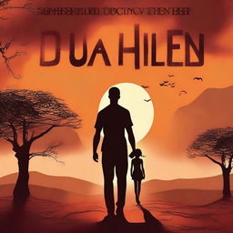 Create a captivating book cover for an African thriller about a forbidden relationship