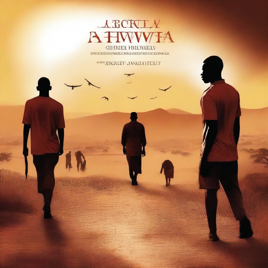 Create a captivating book cover for an African thriller titled 'Agony of a Country' by KIBINAKANWA ROLLY MOREL