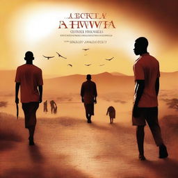 Create a captivating book cover for an African thriller titled 'Agony of a Country' by KIBINAKANWA ROLLY MOREL