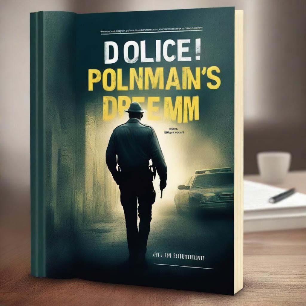 Create a realistic book cover for a police novel titled 'A Policeman's Dream