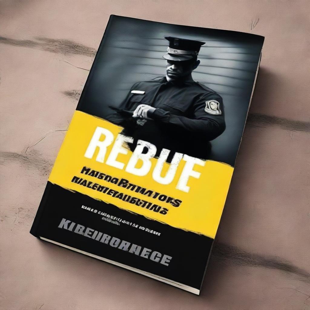 Create a realistic book cover for a police novel